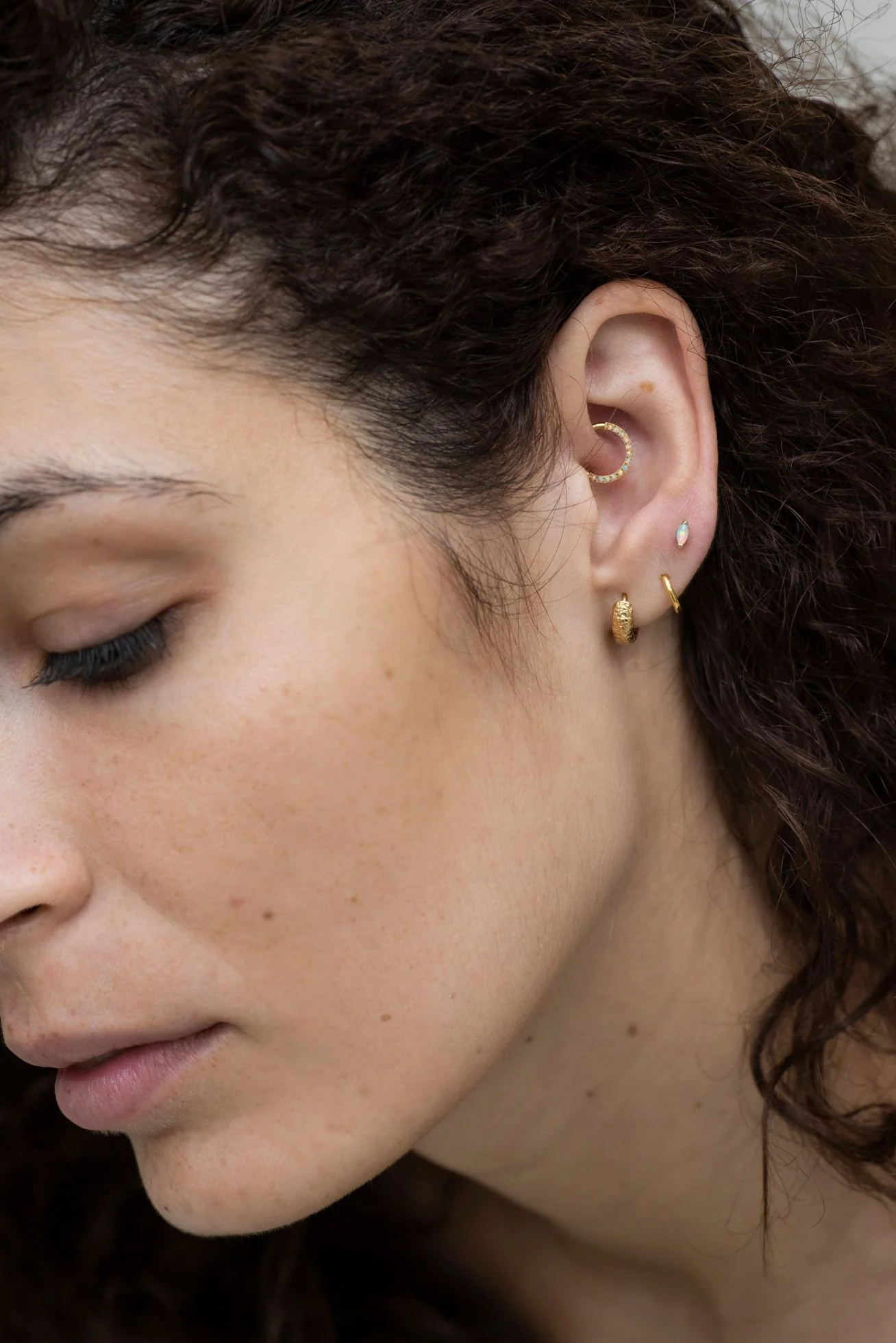 14K Solid Gold Marquise Stud - Image 12