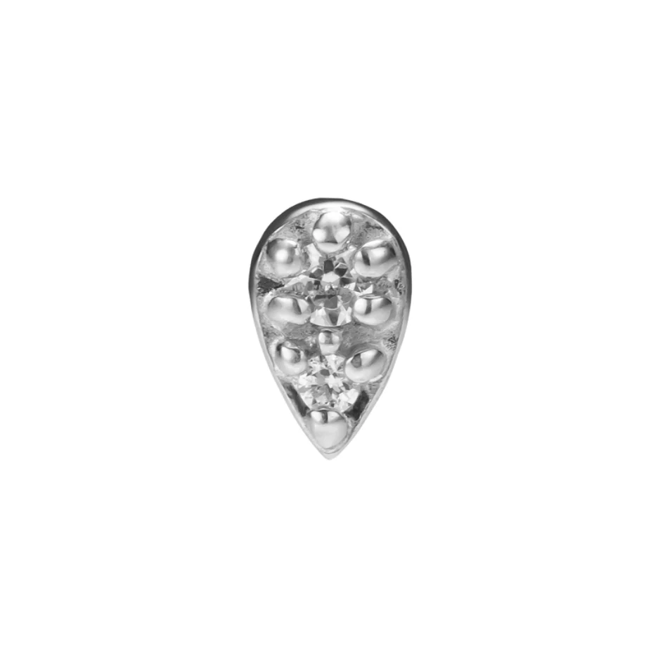14K Solid Gold Mini Teardrop - Image 3