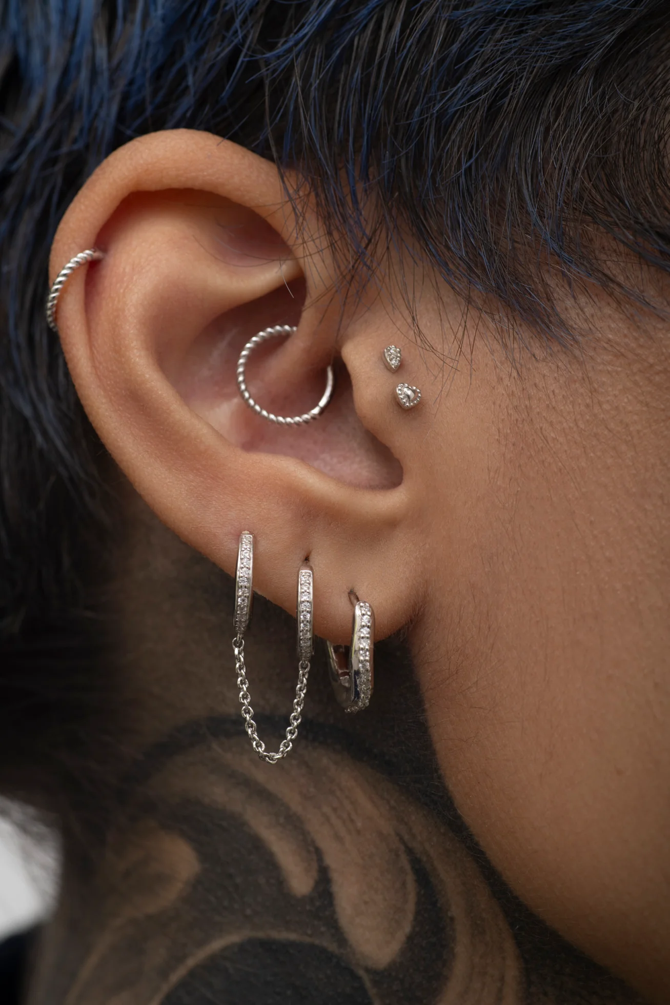 14K Solid Gold Mini Teardrop - Image 8