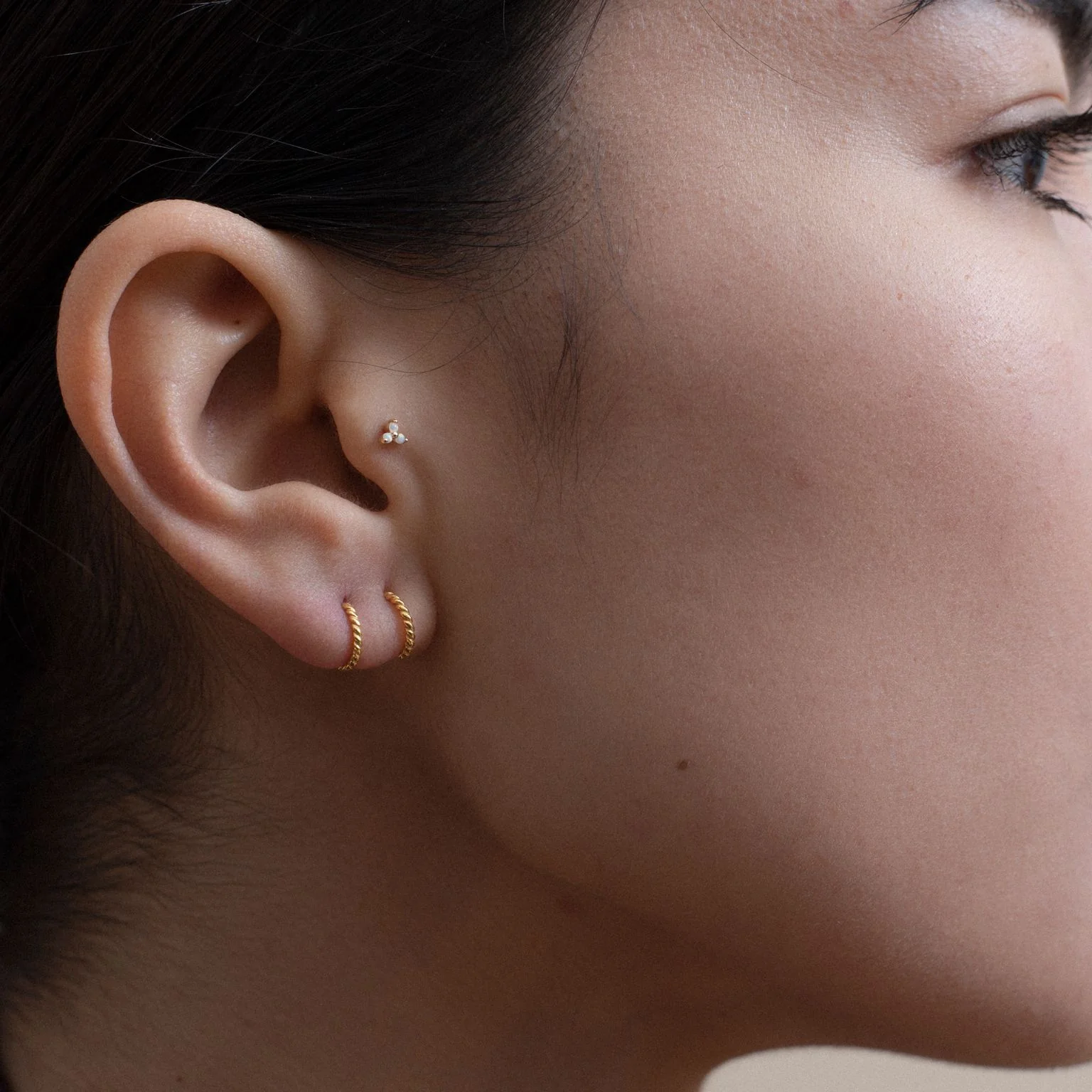 14K Solid Gold Trinity Cluster - Image 7