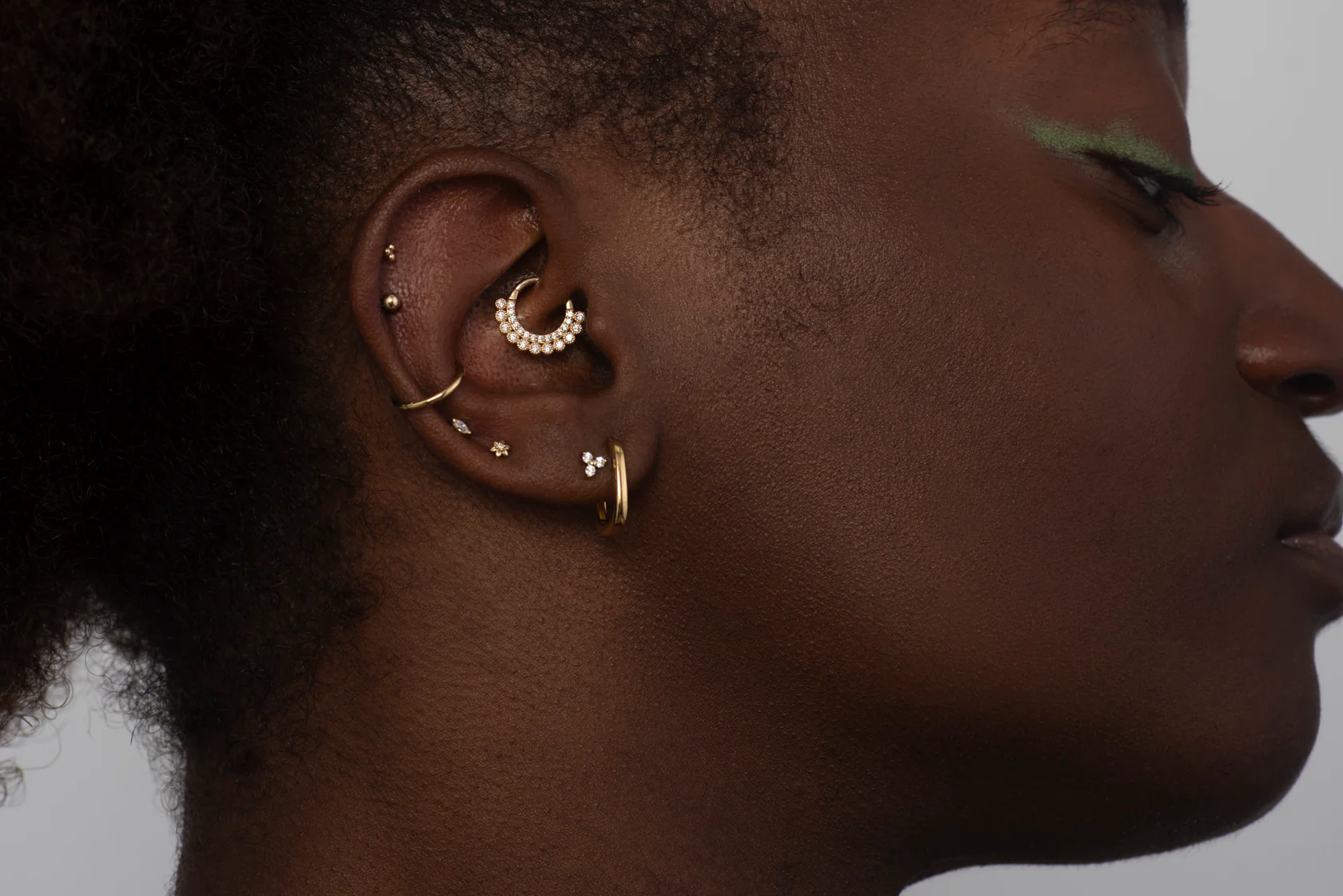 14K Solid Gold Trinity Cluster - Image 9