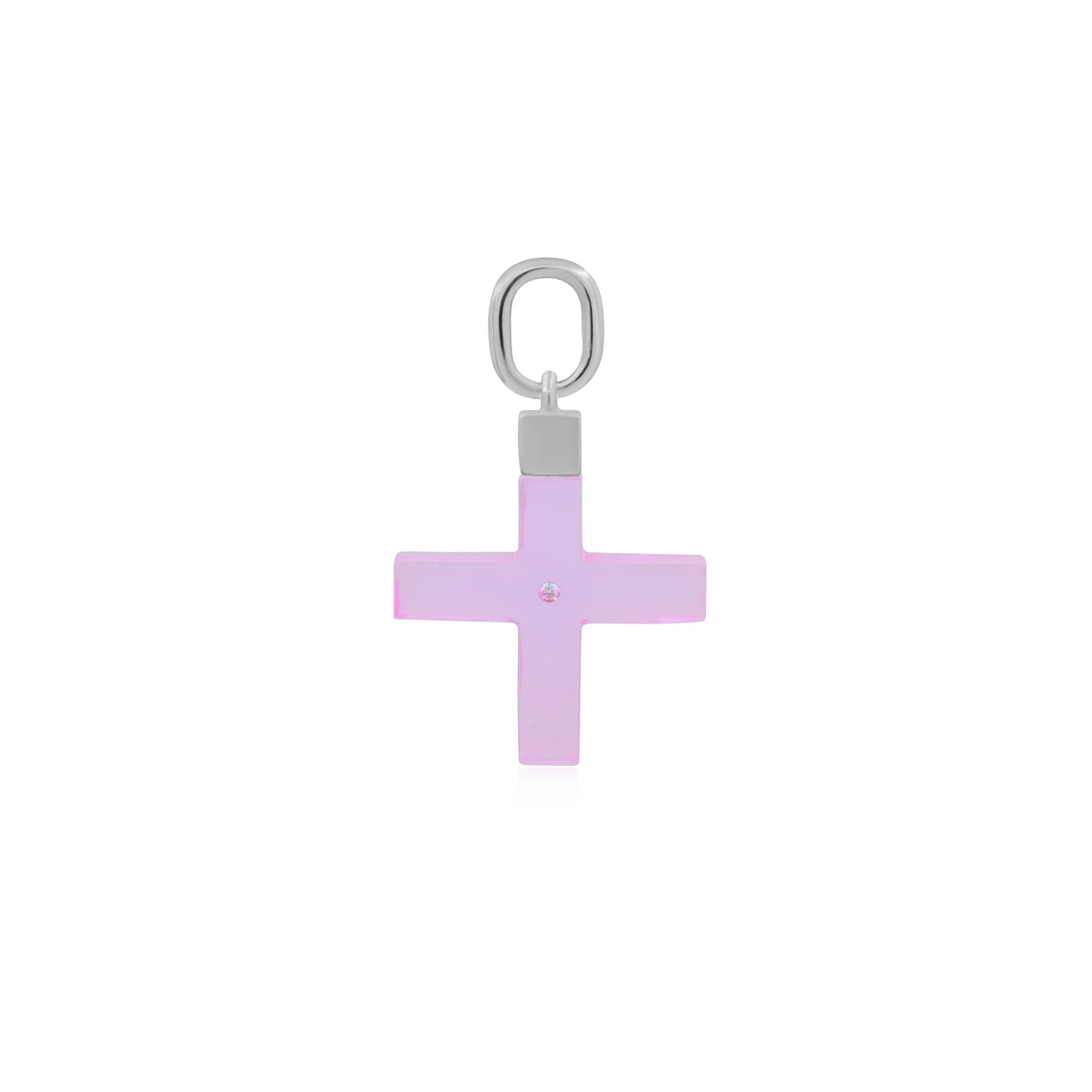 Cross Resin with Zirconia Charm - Image 4