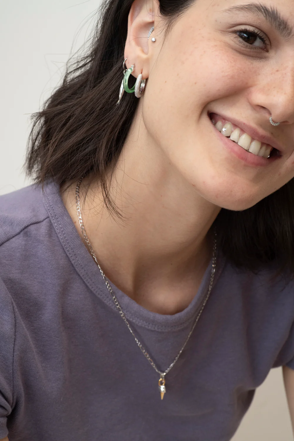 Candy-Colored Resin Hoop Earrings - Image 5