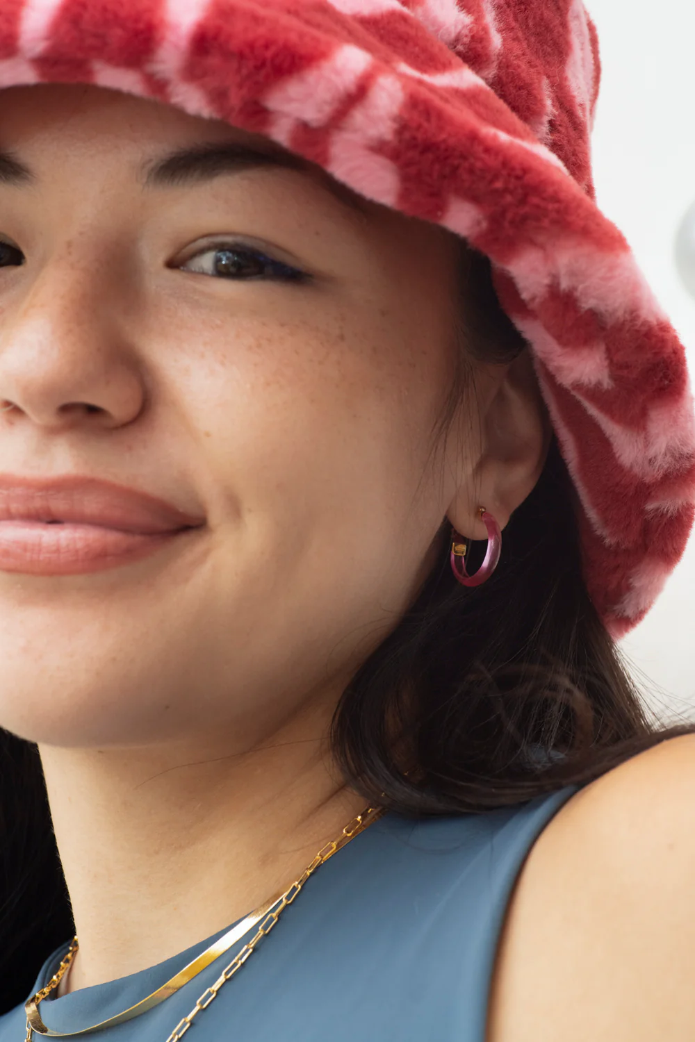 Candy-Colored Resin Hoop Earrings - Image 8