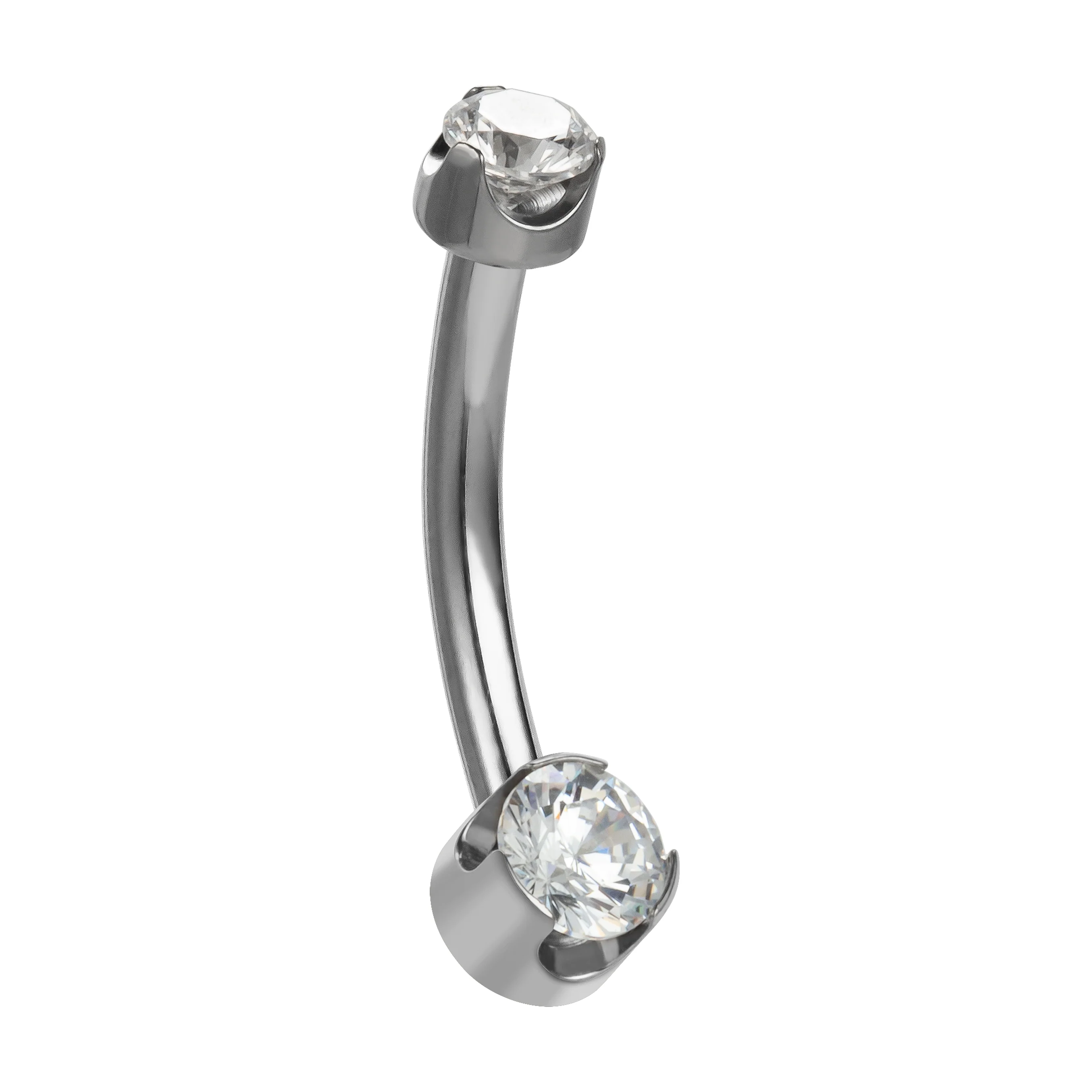 Round Gem Navel Bar - Image 4
