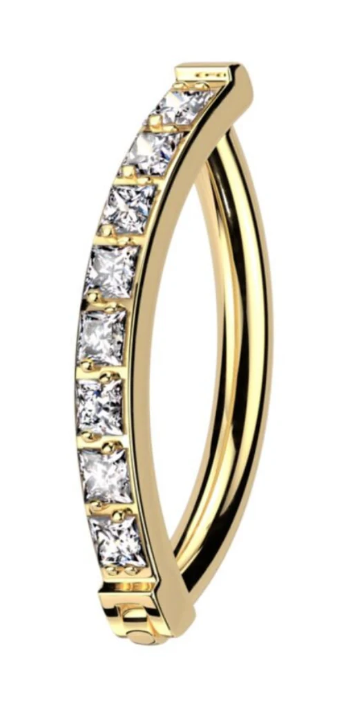 Multi Zirconia Navel Ring - Image 3