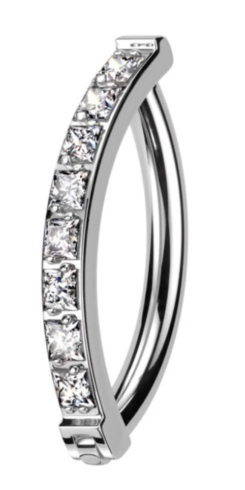 Multi Zirconia Navel Ring - Image 4