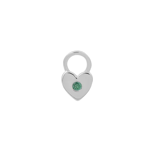 Mini Gemmed Heart Charm - Image 3