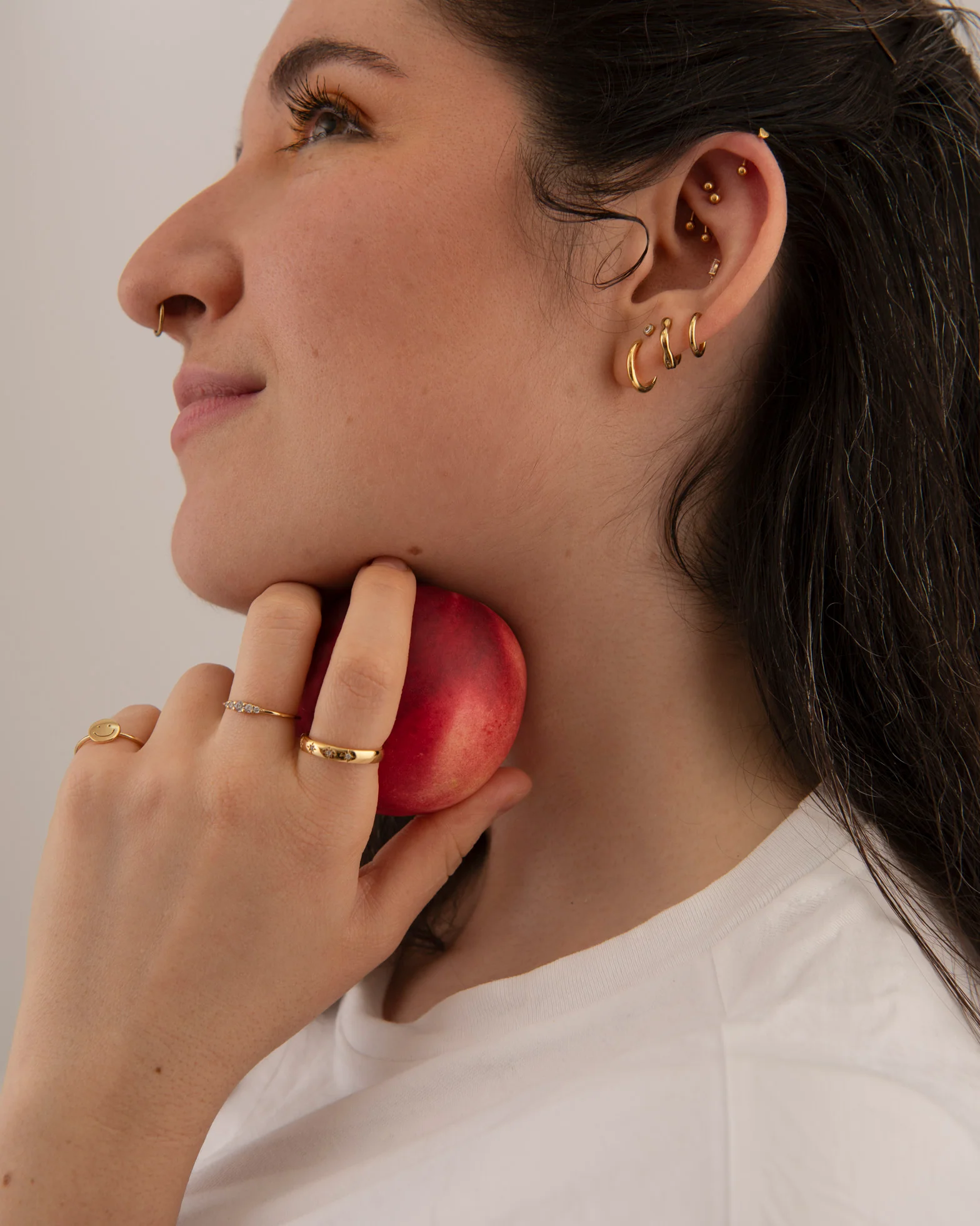 PIERCED Huggie Hoops - Image 4