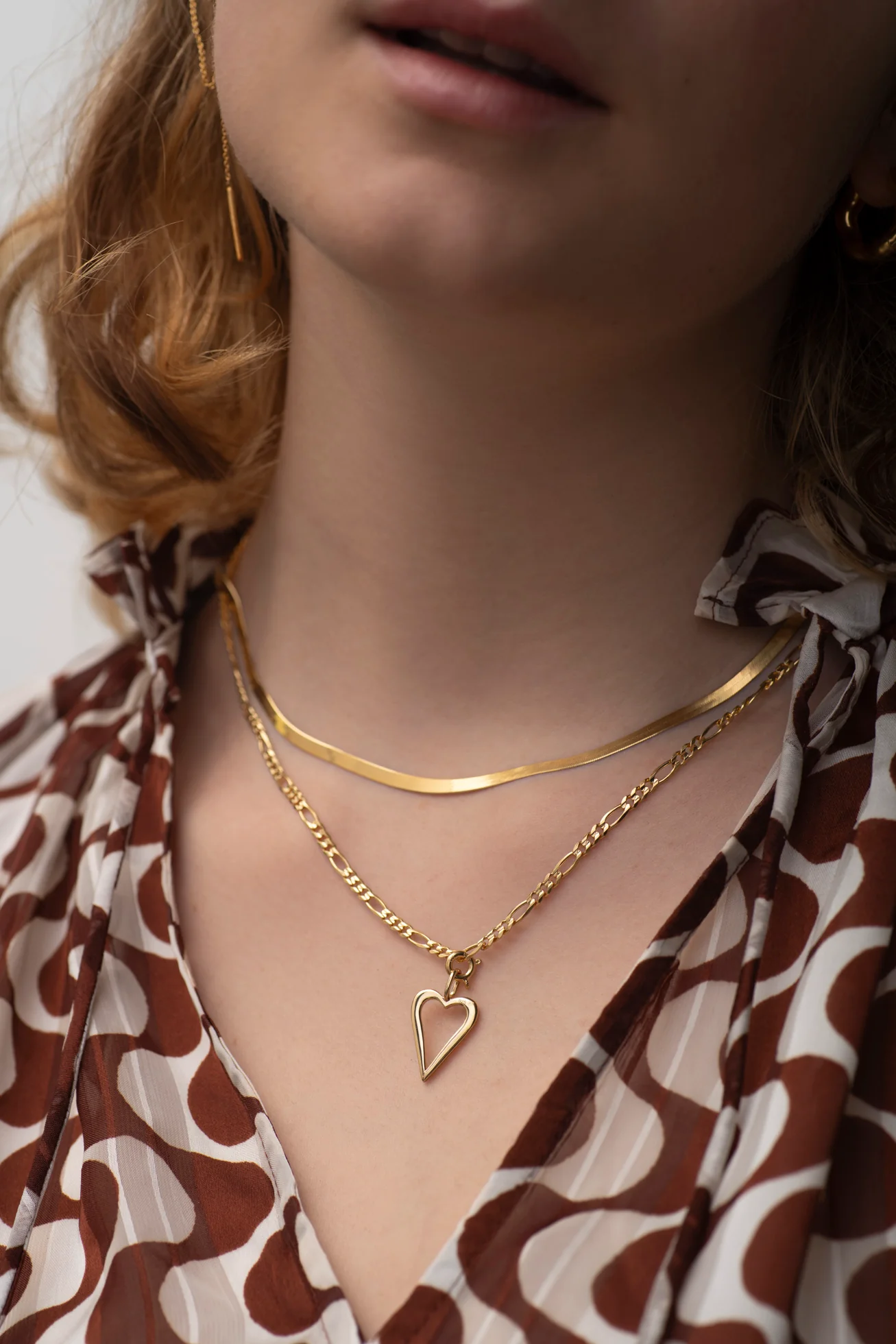 Herringbone Chain Necklace - Image 4
