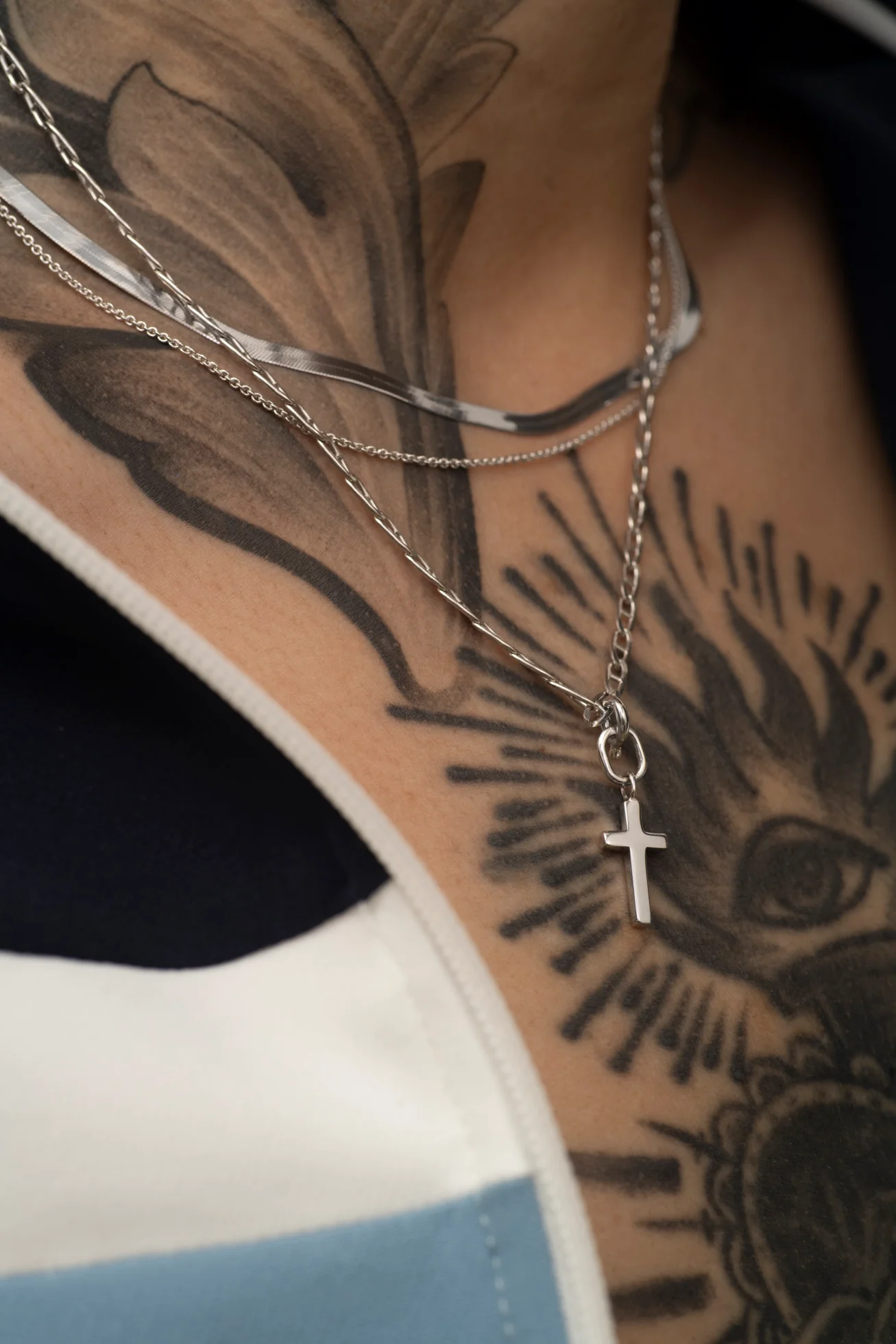 Herringbone Chain Necklace - Image 7